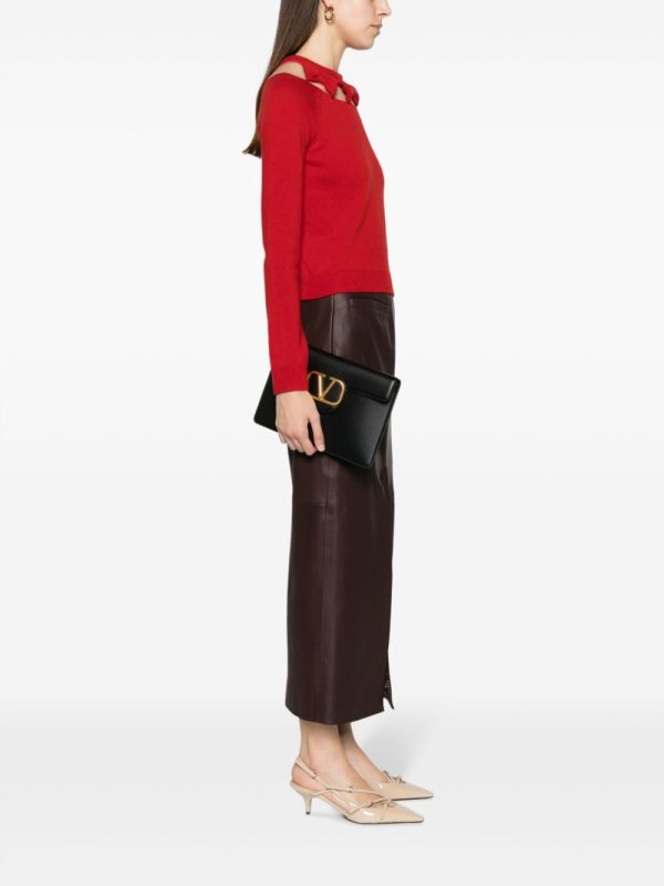 Valentino Garavani Locò leather clutch bag - Image 2