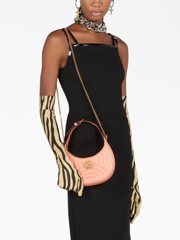 Gucci GG Marmont half-moon shaped mini bag - Image 2