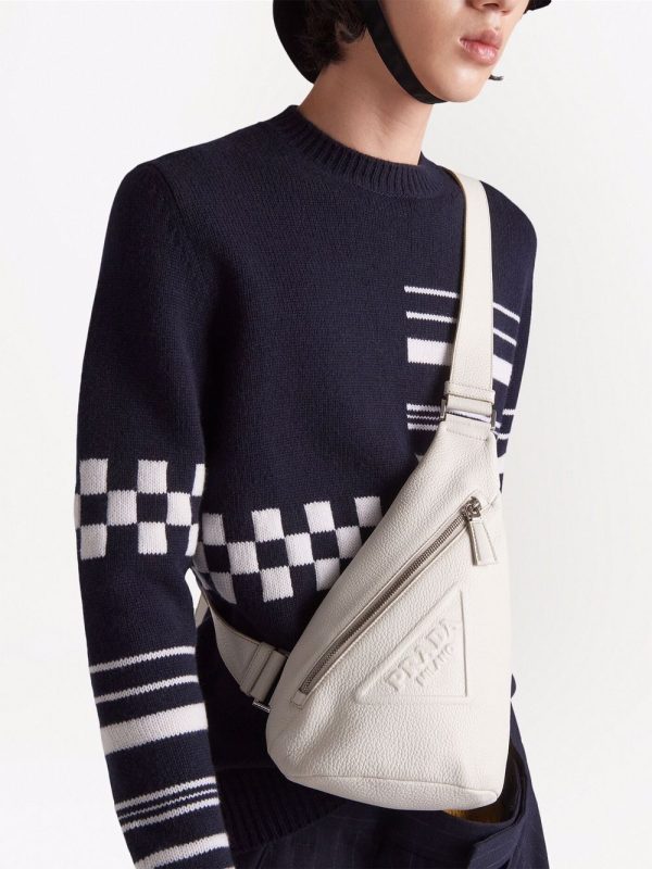 Prada logo-embossed Cross backpack - Image 2