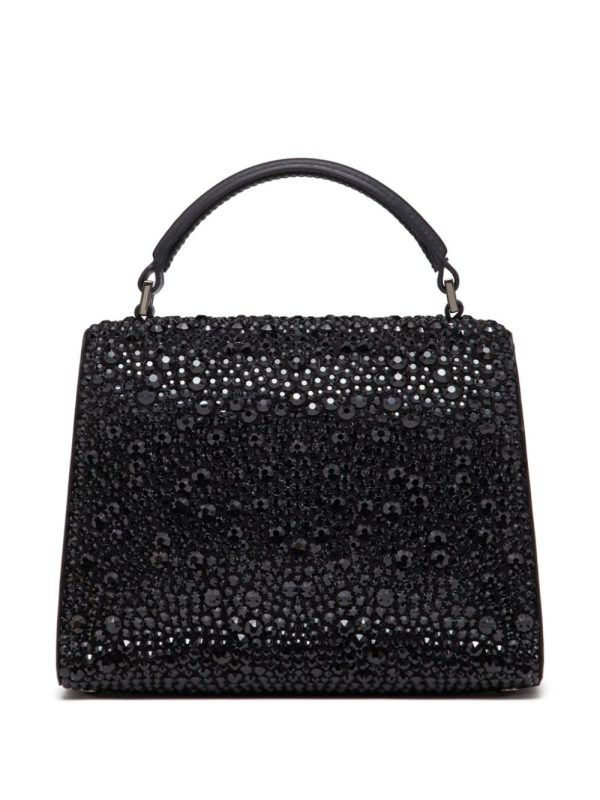 Valentino Garavani VSling crystal-embellished leather tote bag - Image 2