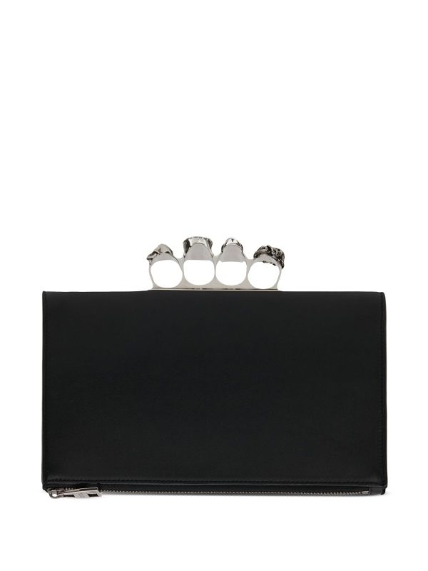 Alexander McQueen small Skull Four-Ring pouch - Image 2