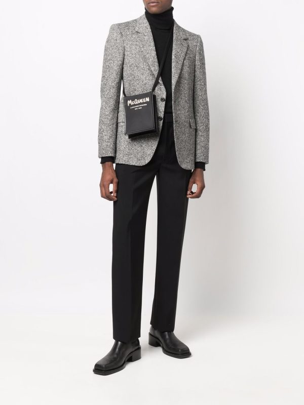 Alexander McQueen mini graffiti-print messenger bag - Image 2