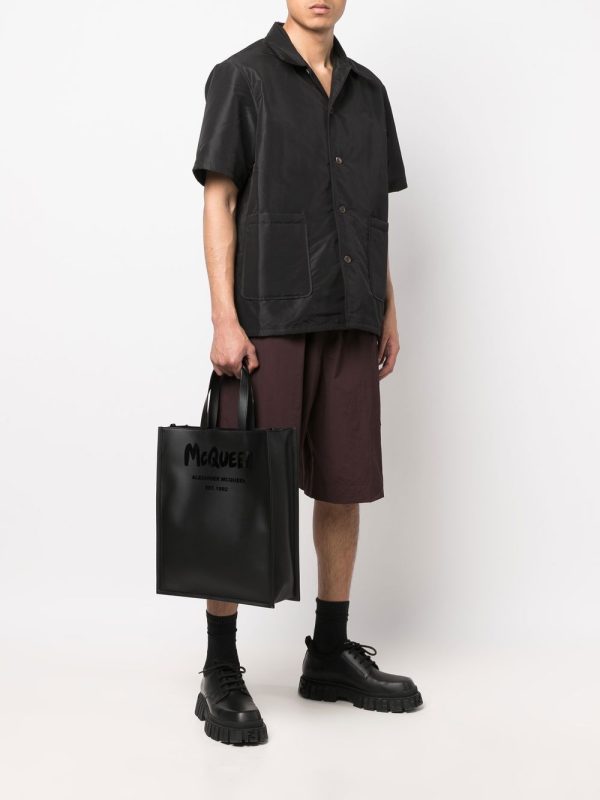 Alexander McQueen logo-print tote bag - Image 2