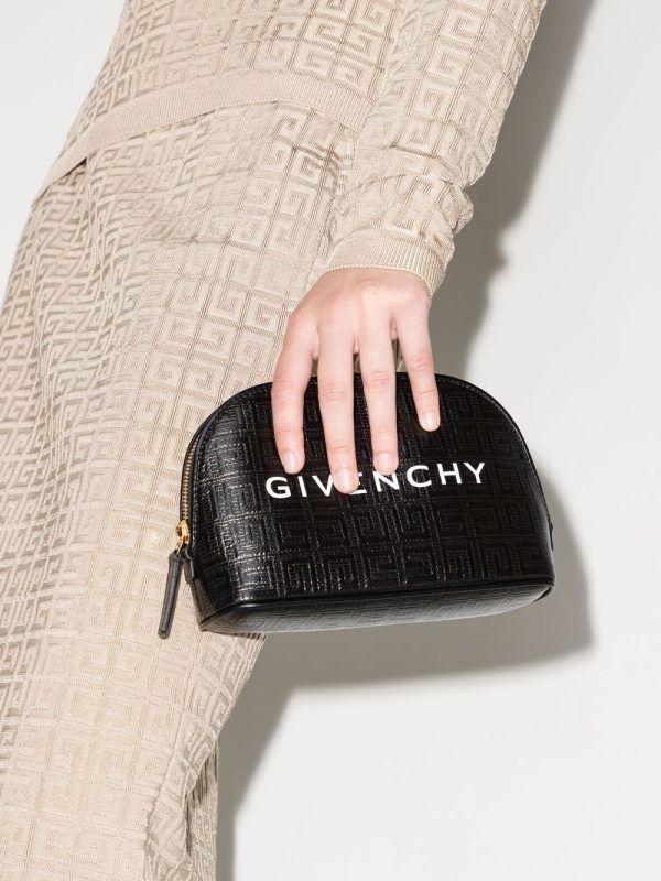 Givenchy logo-print embossed clutch - Image 2