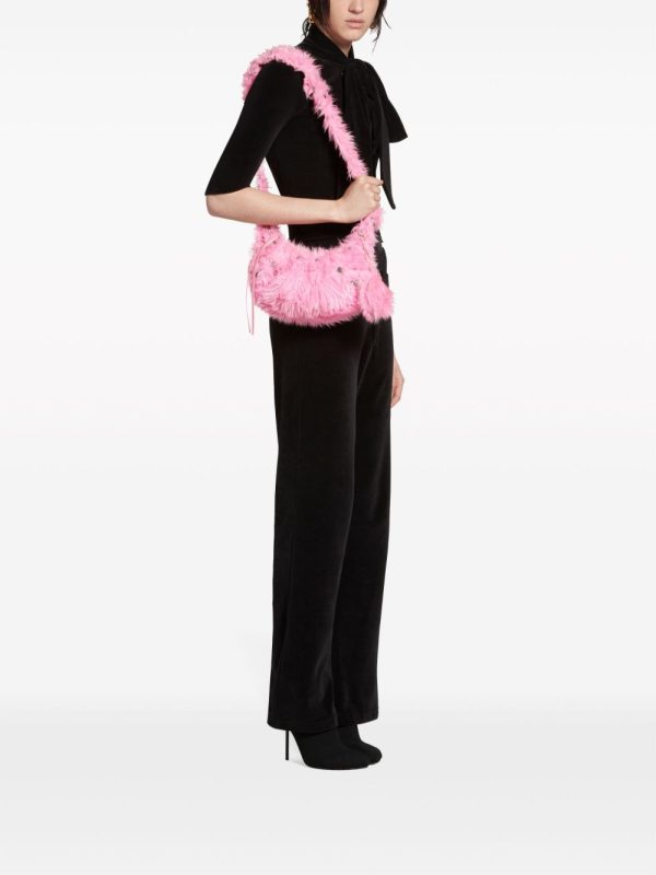 Balenciaga Le Cagole XS faux-fur shoulder bag - Image 2