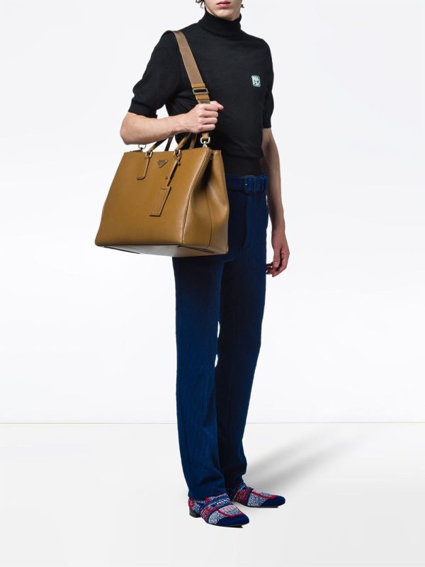 Prada Saffiano leather tote bag - Image 2