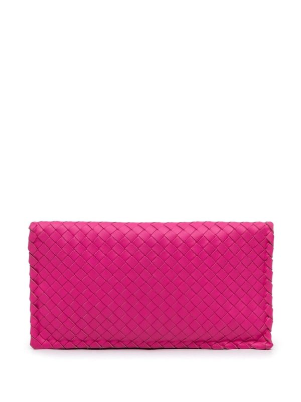 Bottega Veneta   2012 Intrecciato flap clutch bag - Image 2