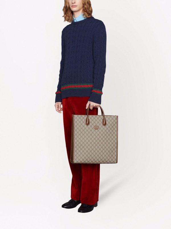 Gucci Interlocking G logo-plaque tote bag - Image 2