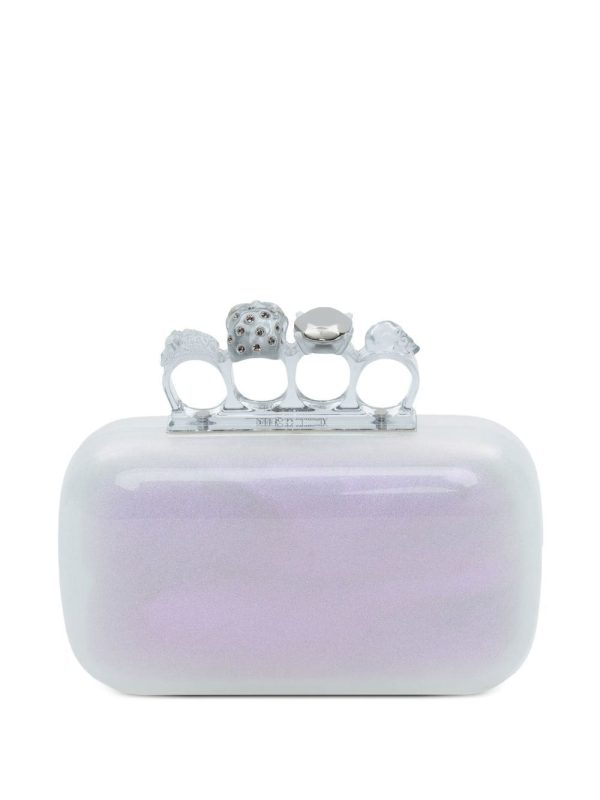 Alexander McQueen Skull iridescent clutch bag - Image 2