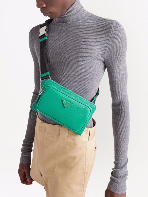 Prada logo plaque crossbody bag - Image 2
