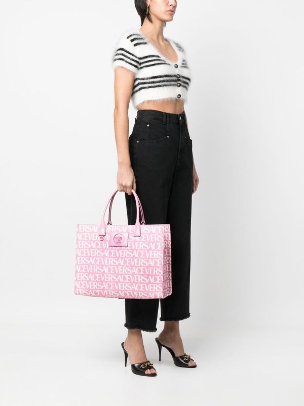 Versace all-over logo-print tote bag - Image 2