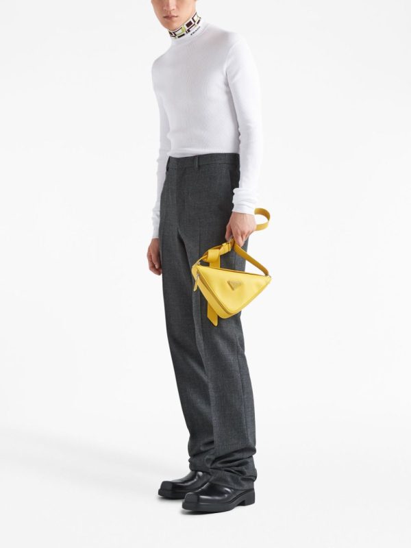 Prada Triangle logo-plaque shoulder bag - Image 2