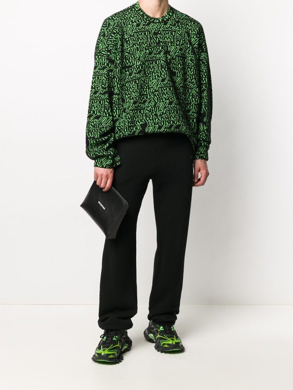 Balenciaga Cash Gusset logo-print clutch - Image 2