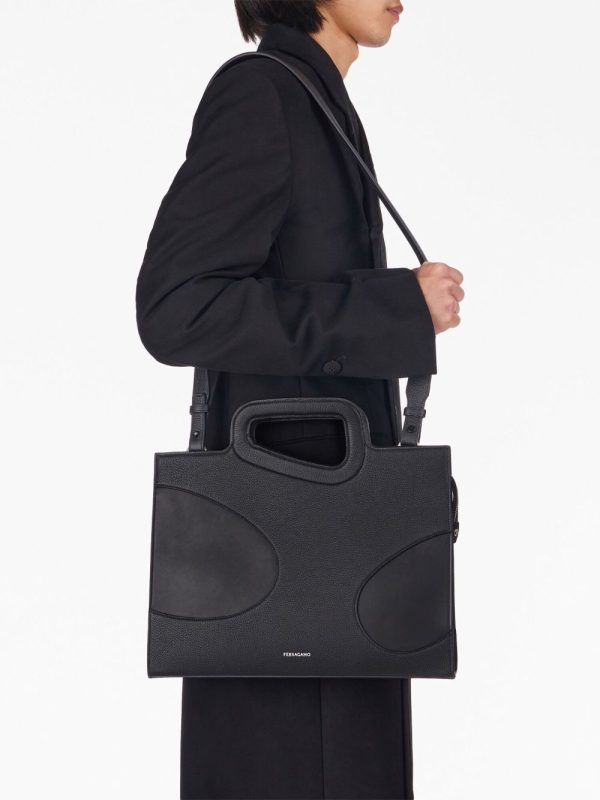 Ferragamo cut-out detail leather briefcase - Image 2