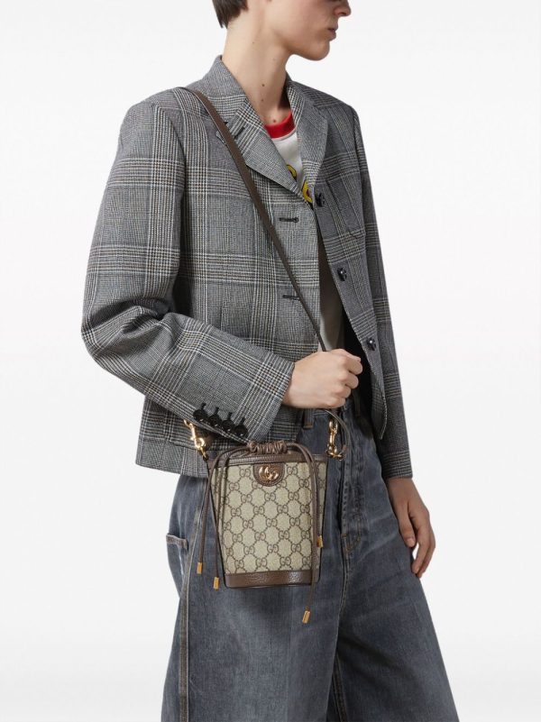 Gucci mini Ophidia GG-logo bucket bag - Image 2