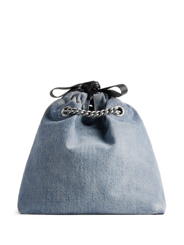 Balenciaga small Crush denim tote bag - Image 2