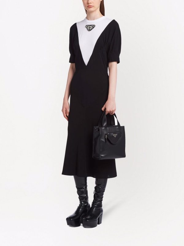 Prada triangle logo tote bag - Image 2