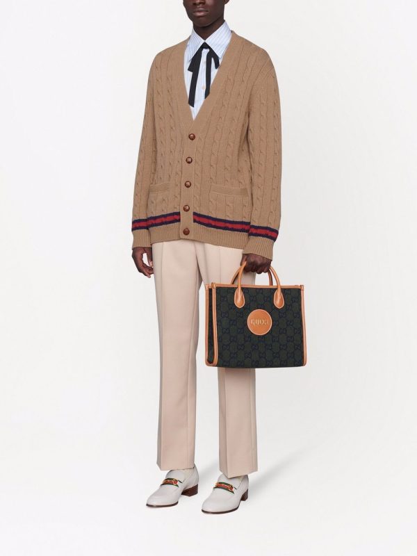 Gucci GG pattern logo-patch tote - Image 2