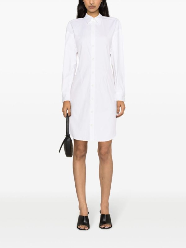 Bottega Veneta   long-sleeve poplin shirtdress - Image 2