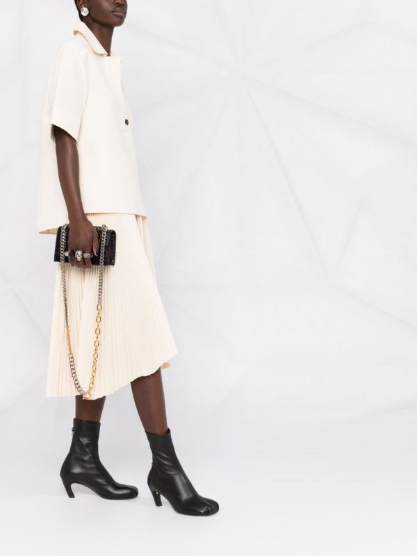Alexander McQueen skull-embroidered crocodile-effect crossbody bag - Image 2