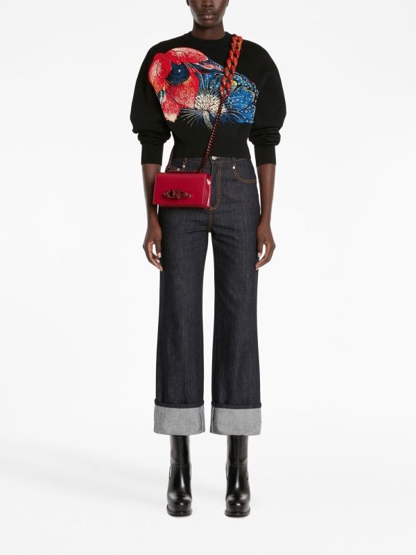 Alexander McQueen mini Jewelled skull satchel bag - Image 2