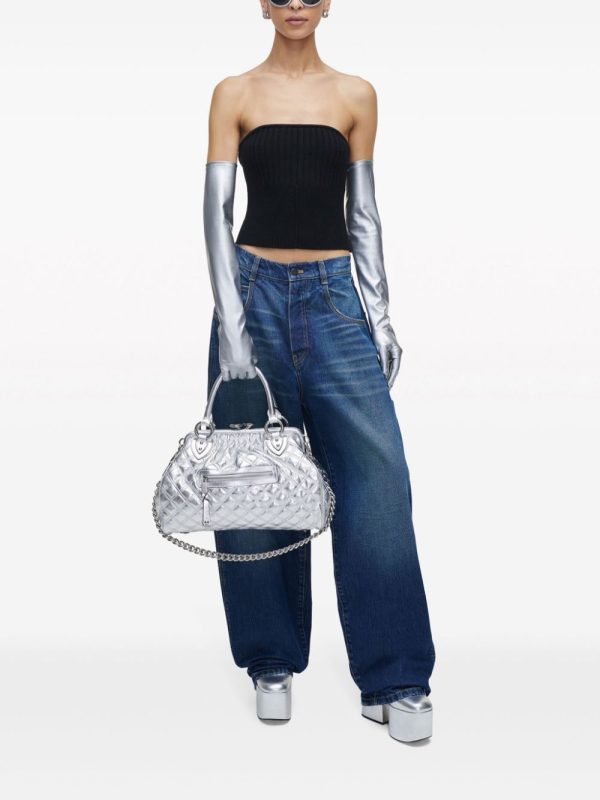 Marc Jacobs Re-Edition Quilted Metallic Leather Stam bag - Image 2