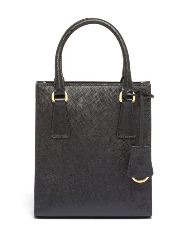 Prada triangle-logo Saffiano-leather tot - Image 2