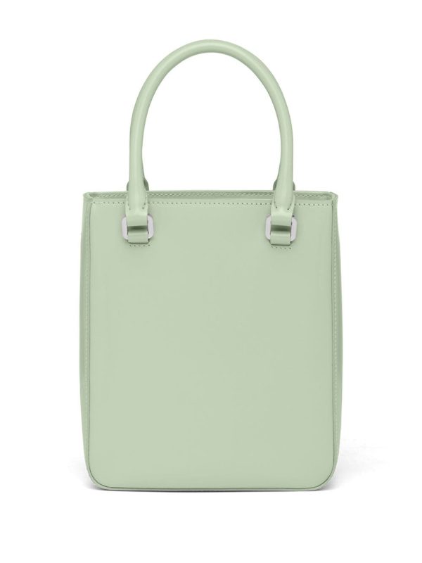 Prada small triangle plaque tote - Image 2