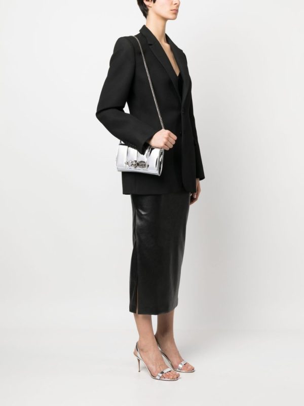 Alexander McQueen Four-Ring patent finish clutch bag - Image 5