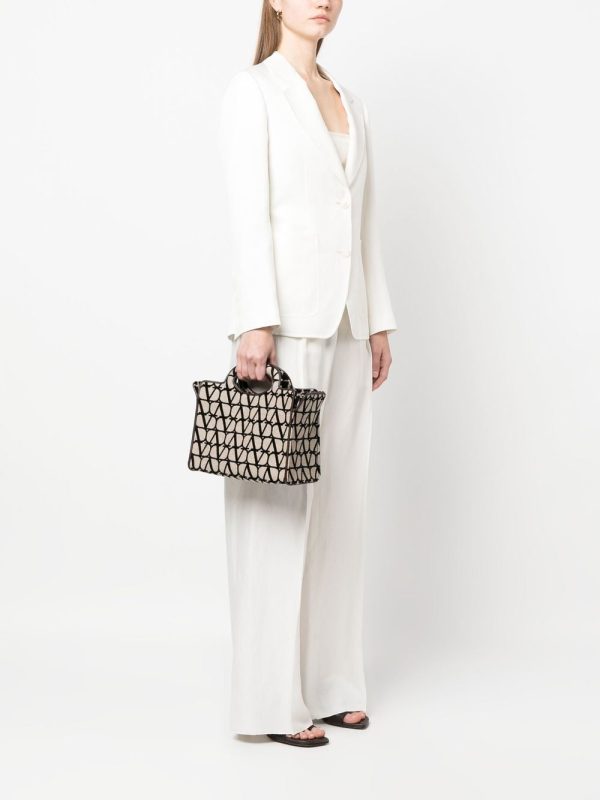 Valentino Garavani Le Troisième Toile Iconographe leather tote bag - Image 2