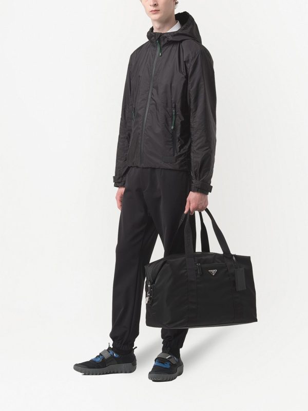 Prada Re-Nylon triangle logo holdall bag - Image 2