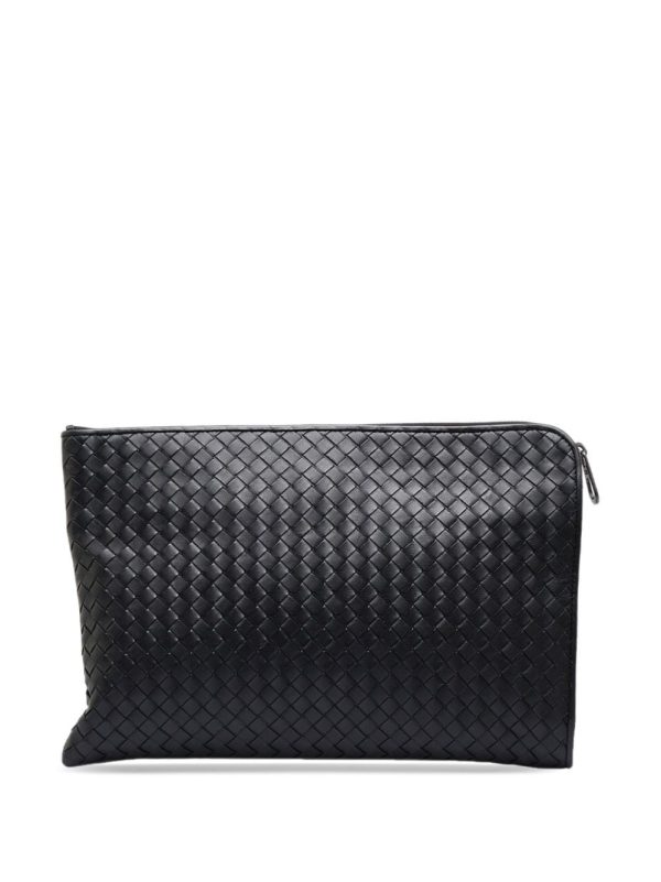 Bottega Veneta   Intrecciato zipped clutch - Image 2