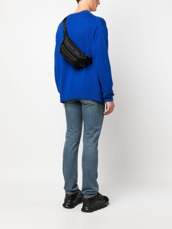 Versace logo-print zipped belt bag - Image 2