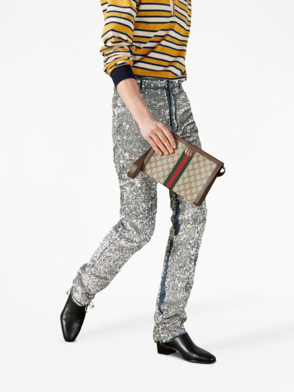 Gucci Ophidia GG-canvas clutch bag - Image 2