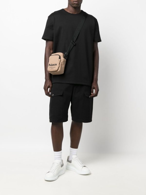 Alexander McQueen logo-print messenger bag - Image 2