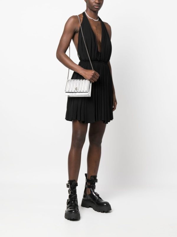 Alexander McQueen metallic-effect skull crossbody bag - Image 2