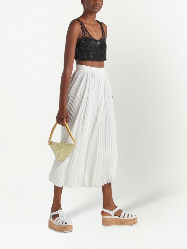 Prada Triangle crystal-embellished mini bag - Image 2