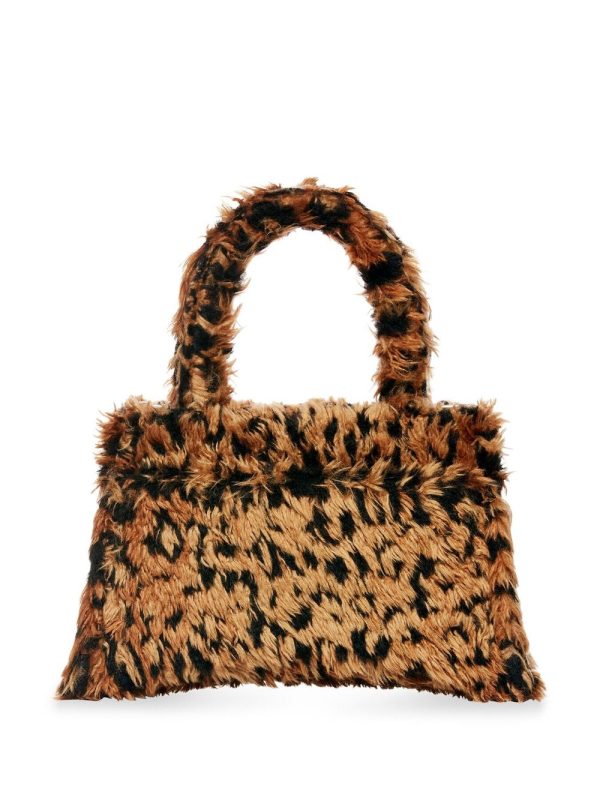 Balenciaga small Hourglass faux-fur mini bag - Image 2