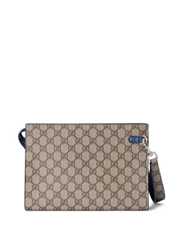 Gucci GG logo plaque monogrammed clutch bag - Image 2