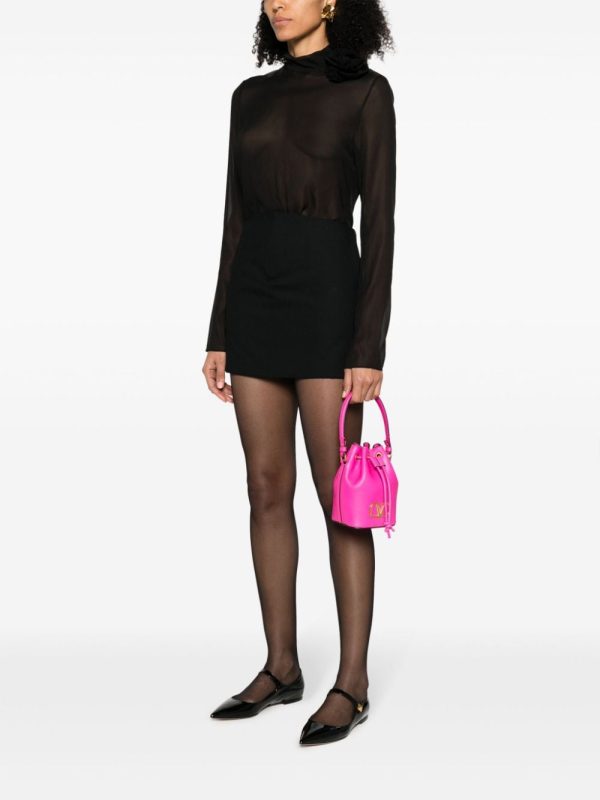 Valentino Garavani mini VLogo Signature leather bucket bag - Image 2