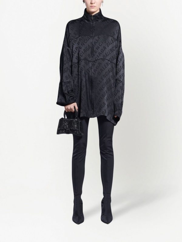 Balenciaga XS Hourglass crystal-embellished tote bag - Image 2