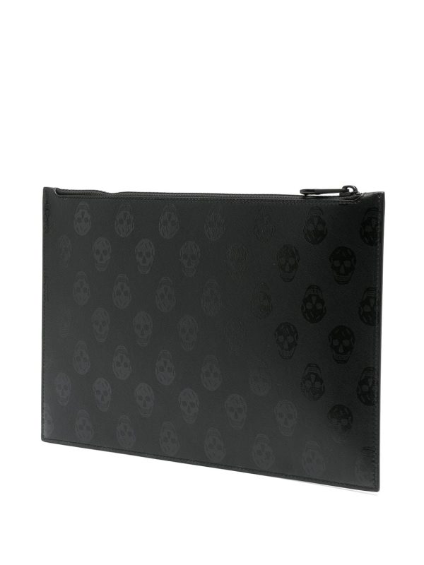 Alexander McQueen skull-print zipped clutch bag - Image 3