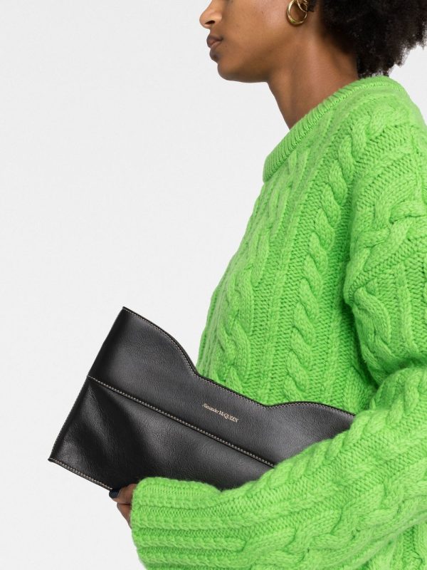 Alexander McQueen leather clutch bag - Image 3