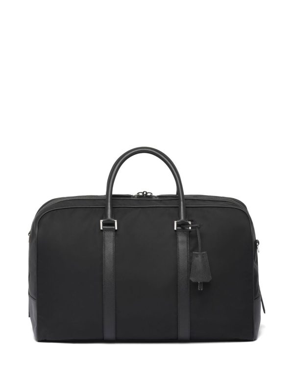 Prada triangle logo-patch duffel bag - Image 3