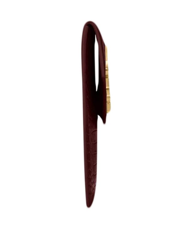 Saint Laurent Uptown crocodile-embossed clutch bag - Image 3