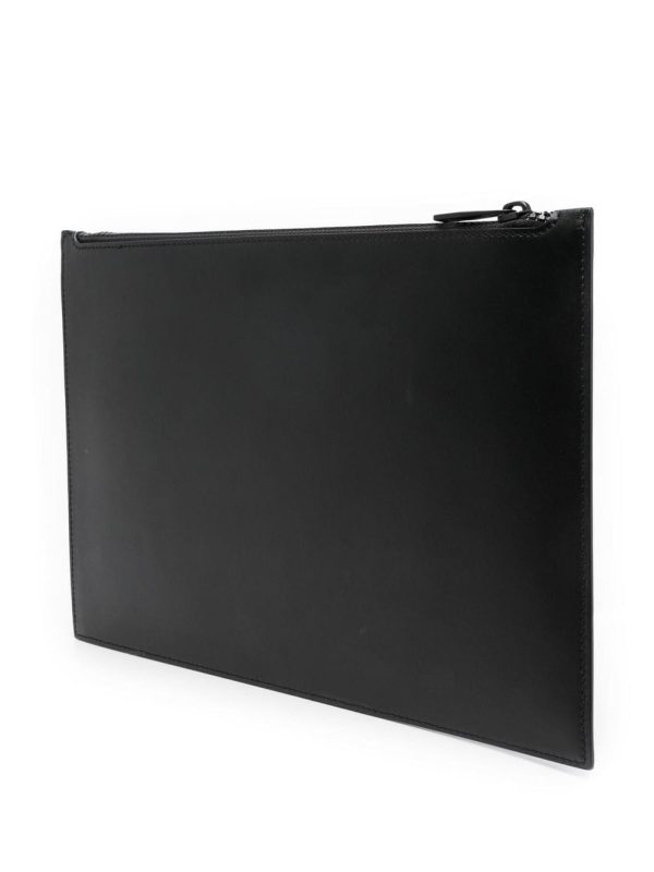 Alexander McQueen Graffiti-print leather clutch bag - Image 4