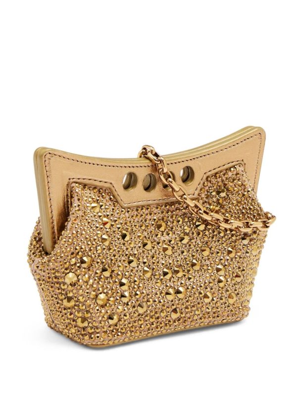 Alexander McQueen Micro Peak embellished mini bag - Image 3