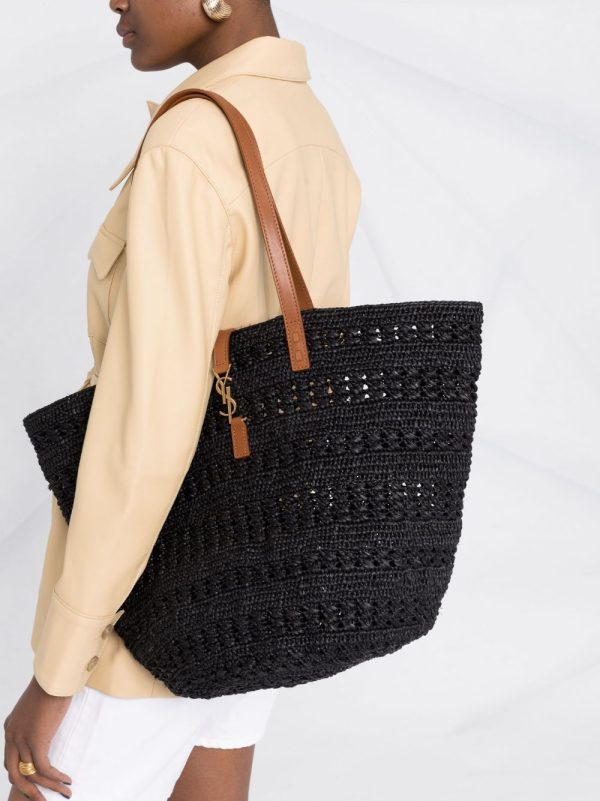 Saint Laurent YSL plaque tote bag - Image 4