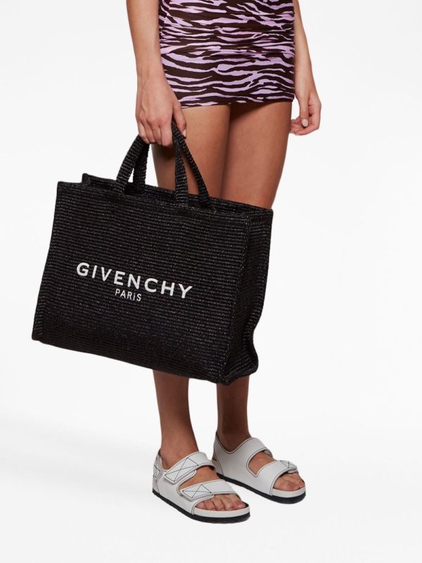 Givenchy large G-Tote raffia bag - Image 3