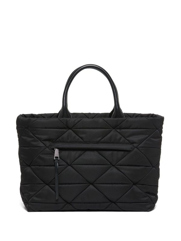 Prada triangle-logo quilted tote bag - Image 3